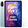 XIAOMI Redmi Pad 2,Tablet 4 GB+256 GB WiFi,display da 11 pollici 2.5K nitidissimo,processore avanzato Helio G100-Ultra, batteria capiente da 9000 mAh,versione WiFi,Verde,con caricatore da 33 W