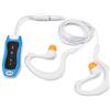 Elprico Lettore MP3 per Nuoto Impermeabile, Memoria da 8 GB, Lettore Musicale USB 2.0 Ricaricabile IPX8, per Nuotatori, Sport Acquatici e attività Subacquee (BLUE)