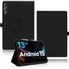 yystao Custodia protettiva per tablet DOOGEE Tab E3 Pro 13 pollici, yystao in pelle PU, compatibile con DOOGEE Tablet Tab E3 Pro, cinturino da polso, design completamente avvolgente, nero
