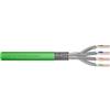 DIGITUS 100 m Cat 8.2 Cavo di rete - S-FTP (PiMF) Simplex - BauPVO Dca - LSZH Senza alogeni - 2000 MHz rame AWG 22/1 - Compatibile PoE++ - Cavo LAN Cavo di installazione Cavo Ethernet - Verde