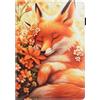 Generico DayQiQiPu Caso per Samsung Galaxy Tab S3 SM-T820/T825 9,7 Pollici 2017 Motivo della Volpe Selvatica Pelle PU Cover Custodia con Flip Stand Fessura Auto Sveglia/Sonno,01