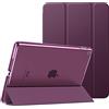 MoKo Cover Custodia Per iPad 9a/8a/7a Gen. 2021/2020/2019, Viola Scuro | Cover Custodia Per iPad 10.2'', Ultra Sottile Leggero in Triplice Auto Sveglia/Sonno con Retro Semi-trasparente Rigido