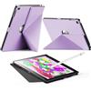 INFILAND Custodia per iPad 6a/5a generazione (2018/2017), iPad Air 2/1 (9,7 pollici), custodia protettiva sottile con magetico, con portapenne, accensione e spegnimento