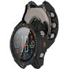 AWADUO Compatibile con Garmin Tactix8 AMOLED 51 mm Smartwatch Full Coverage PC Custodia Protettiva con Vetro Tempered Touch Screen Protector Smartwatch Accessori (Nero + Arancione)