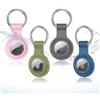 Generic Confezione da 4 portachiavi per AirTag, custodia protettiva in silicone impermeabile e antiurto con portachiavi, ideale per animali domestici, chiavi, bagagli e borse, 4 colori