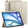 EspZanthic Cover per iPad Air 11 M4/M3/M2, Air 5a/4a Gen 10,9 Custodia Galassia | Pencil Portapenne Tablet Sottile Tri Pieghevole Supporto TPU Flessibile Retro Trasparente Auto Wake Sleep Protezione Antiurto