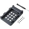 ELUTENG Convertitore da 12 V da 2,5 pollici a 3,5 pollici, 5 Gbps SATA3.0, supporto adattatore per disco rigido ABS 2,5 pollici SATA HDD o SSD di 7/9,5/12,5 mm con 1 cacciavite e 10 viti