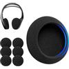 Voarmaks Cuscinetti auricolari compatibili con cuffie VES Teardrop U-Connect VES Uconnect DVD Entertainment Audio System, Alpine SHS-N103, 3 paia di cuscinetti in schiuma, ad alta densità