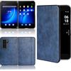 Jiajihua Custodia Compatibile con Microsoft Surface Duo 2,Compatibile con Microsoft Surface Duo 2 [Struttura in pelle PU][PU+PC+TPU] 3 in 1 Copertura per fotocamera Blue