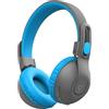 JLab JBuddies Studio 2 Cuffie wireless per bambini - Bluetooth, Blu | Bluetooth, volume limitato, microfono, autonomia 65+ ore, isolamento acustico, modalità condivisione e cablata