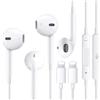 Tech Sense Lab 2 Auricolari in-ear per iPhone [certificati MFI] Cuffie con cavo, auricolari con microfono e controllo del volume, connettore per cuffie K, compatibili con iPhone 14 Pro Max Plus/13/12/SE/11/XS/8