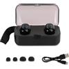 Agatige Auricolari Bluetooth Sport Hi-Fi Wireless TI8S, Doppio Auricolare Intrauricolare Bluetooth Mini Sport con Scatola di Ricarica, Copri Auricolare, Design Ergonomico