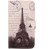 Lankashi Custodia Portafoglio in PU Pelle Caso Guscio Protettiva Cover con Porta Carte Skin TPU Silicone Case Per Doogee S58 Pro 5.71 (Stamp Tower Design)