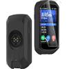 CONAPIKA Cover per Garmin Edge 1050 con 2 Vetro Temperato, Antigraffio Antiurto Custodia Protettiva Accesori in Silicone Ultra Sottile Computer Da Bicicletta GPS Cover per Garmin Edge 1050,Nero