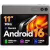 VekfulPC Tablet 11 Pollici Android 16 Tablet in Offerta, Display 90Hz, 24GB(6+18) RAM 128GB ROM (2TB TF), Gemini AI Integrata, 8000mAh, 13MP + 8MP, Face ID, WiFi, GPS, Protezione occhi IPS, Garanzia 4 Anni