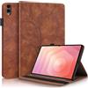 Succtopy Custodia per Samsung Galaxy Tab S11 Ultra 2025 14.6 Pollici SM-X930 SM-X936 Cover in Pelle PU con Porta Penna Case Protettiva con Funzione di Supporto per Galaxy Tab S11 Ultra 14.6 Marrone