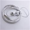 RemixAst Extended Freedom - Cuffie con cavo lungo 3 metri, colore: nero, bassi trasparenti (bianco)