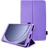TECHGEAR Custodia in pelle per Samsung Galaxy Tab A11 / A9 8,7 (SM-X130/X135/X110/X115) PU pelle sottile Folio Stand Cover con cinturino da polso, chiusura magnetica, fodera in microfibra, passante