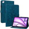 Rosbtib Custodia Cover per iPad Air 13 (M3/M2 2025/2024) / iPad Pro 12.9 (2022/2021/2020), Slim Fit Folio Pieghevole Cover Protettiva con Slot per schede Chiusura Magnetica, Gigli azzurri