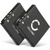 CELLONIC 2x Batteria compatibile con Kodak Easyshare M863, M320, KLIC-7001 | 700mAh, 3.7V, Ioni di Litio per Kodak Easyshare M341, M753, M340, M853, V550, M1063, V570, V705, M763, Easyshare M1073 IS