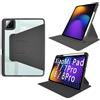 idudao Cover per Xiaomi Pad 7/7 Pro 8/8 Pro, (11.2 pollici) con Portapenne Protezione Rotazione 360 Gradi Supporto Custodia Chiaro Retro, Nero