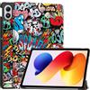 Vakarey Cover per Xiaomi Redmi Pad 2 Pro 12.1 Pollici Ultra Sottile Intelligente Custodia Tablet,Graffiti