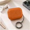 Generic Case XDcase Lychee Texture TPU Auricolari Custodia con fibbia per AirPods Pro 2/1 (arancione)