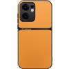Kepuch Cover per Oppo Reno 13 F 5G Intl - Custodia Case Piastra Metallica Incorporata Litchi Grano - Giallo