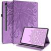 CXTCASE Custodia per Samsung Galaxy Tab S10 Lite/S10 FE 10,9 2025/S9 FE 10,9 /S9 11, ultra sottile con funzione di supporto, in pelle PU, custodia smart case, viola