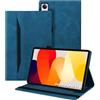 Auslbin Custodia compatibile con Xiaomi Redmi Pad SE 11 2023 Cover, Tablet in Pelle PU Adatto per Xiaomi Redmi Pad SE, Stile Classico in Pelle, Blu