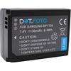 Dot.Foto BP1130, BP1130, ED-BP1130 Premium 7.4v / 1130mAh Batteria Ricaricabile per Samsung NX200, NX210, NX300, NX300M, NX500, NX1000, NX1100, NX2000