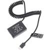 Hersmay Batteria DR-E18 da USB-C a LP-E17 per Canon EOS R8 R10 RP 77D 200D Mark II 250D 750D 760D 800D 850D Rebel T6i T6s T7i T8i SL2 Camera