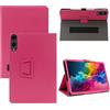 Generisch Custodia per tablet DOOGEE Tab E3 Pro da 13 pollici, in pelle PU con supporto pieghevole, resistente alle cadute e ai graffi, rosso rosa