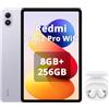 XIAOMI REDMI Pad 2 Pro,8+256 GB, 12,1 2,5 K 120 Hz,batteria gigante da 12000 mAh (tipo),processore 4 nm,connettività continua,viola lavanda,WiFi,incluso cuffie smart incluse Bianco