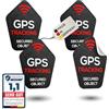 TinyTag® adesivi di avvertimento GPS Tracker resistente alle intemperie, protezione antifurto per biciclette, eBike, auto, moto e valigie, durevoli