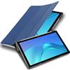 Cadorabo Custodia Tablet per Huawei MediaPad M5 / M5 PRO (10.8 Zoll) in BLU SCURO JERSEY - Copertura Protettiva Molto Sottile di Similpelle in Stile Libro CON Auto Wake Up e Funzione Stand
