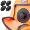 citymore Confezione da 4 per supporto Apple Airtag, custodia AirTag in silicone leggero con adesivi 3M, custodia GPS Finder per bagagli, borse per fotocamera, borse, zaini, borsette