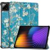 Vakarey per Xiaomi Pad 7/Pad 8 Cover,Ultra Sottile Intelligente Custodia per Xiaomi Pad 7 8 Pro 11.2 Pollici,Fiore