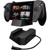 SiWiQU 3-in-1 100W Stazione di Ricarica per ROG per Xbox Ally / Ally X (2025) Solo, Non proietta, Portatile Charging Dock Base Caricatore con 100W Carica Ingresso / 2×USB 3.0 / Cavo USB-C integrato