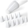 Generic Copertura in fibra bianca per pennino Apple Pencil 1a 2a generazione, custodia di ricambio silenziosa, antiscivolo, in silicone per IP1/2