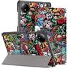 HEISHAYU Custodia per Xiaomi Redmi Pad SE 4G 8.7 Pollici Tablet 2024, Cover con Funzione Auto Sleep/Wake,Z-Graffiti