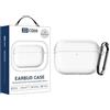 Generic Custodia protettiva per AirPods Pro 2/1 XDcase in TPU trasparente con moschettone
