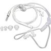 Zunate LC049 Cuffie Auricolari Binaurali con Condotto dell'Aria Cuffie Anti-Radiazioni da 3,5 Mm, Auricolari con Tubo d'Aria Auricolari con Riduzione del Rumore Senza Radiazioni per