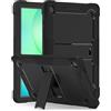 Vakarey Custodia per Samsung Galaxy Tab A11+ Plus Bambini Antiurto Cover Tablet per Samsung A9 Plus 5G 11 Pollici,Nero