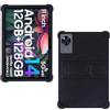 AKNICI Custodia Silicone per DOOGEE U11/ DOOGEE U11 Pro/TABWEE T90/ TABWEE W90/ UJJ U7/ AGM PAD P2/ AGM PAD T2/ UMIDIGI G9 Tab Tablet 11 Pollici, Protettiva Cover con Supporto Integrato, Nero