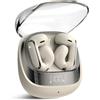 AOSRAU Cuffie Bluetooth, Auricolari Senza Fili con Ricarica Rapida USB-C, Bianco Crema