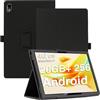 AKNICI Custodia Cover per DOOGEE T10 Plus Tablet 10.51 Pollici 2K, Pelle PU Cover Custodia Protettiva con Cinghia di Sicurezza e Magnete e Funzione di Supporto per DOOGEE T10 Plus (Nero)