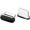 Paopaoldm Spina antipolvere di tipo C per tutte le porte di tipo C per telefono cellulare, computer, laptop, tablet, accessori antipolvere per cuffie, porte di ricarica per auricolari, metallo, alluminio,