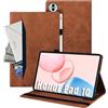 Auslbin Custodia compatibile con Honor Pad 10 12.1 2023 Cover, Tablet in Pelle PU Adatto per Honor Pad 10 /HEY3-W00 W10, Stile Classico in Pelle, Marrone