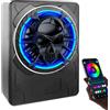 Realdio Subwoofer Attivo Sottosedile 10 Pollici 1200W, RGB con APP | Amplificatore Integrato, Illuminazione Ambientale Regolabile e Design Compatto Salvaspazio per Auto, Musica e Guida